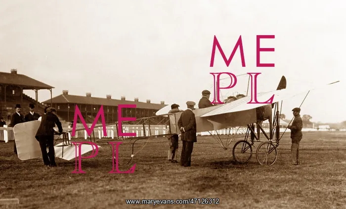 : 1909 - Paul de Lesseps in a Bleriot Monoplane : 1909 - Paul de Lesseps in a Bleriot Monoplane