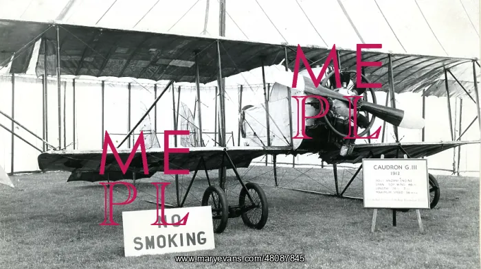: The 1912 Caudron GIII of the Nash Collection inside the : The 1912 Caudron GIII of the Nash Collection inside the