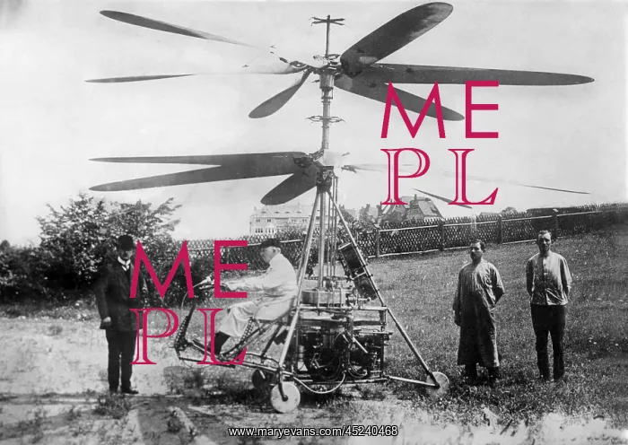 : 1912 helicopter designed by German engineer, ? : 1912 helicopter designed by German engineer, ?