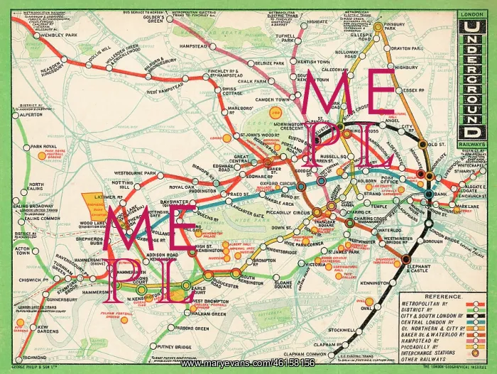  : 1912 London Underground Map