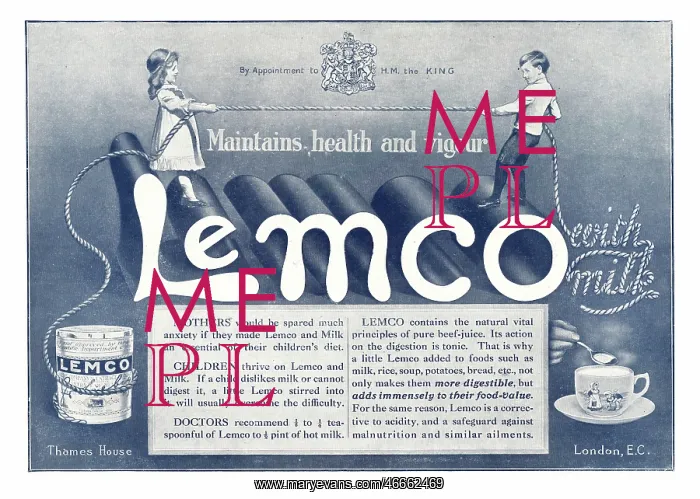 : 1913 UK Magazine Lemco Advert : 1913 UK Magazine Lemco Advert