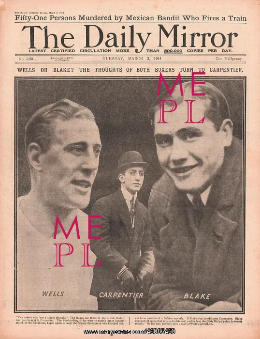 : 1914 Daily Mirror Boxers : 1914 Daily Mirror Boxers