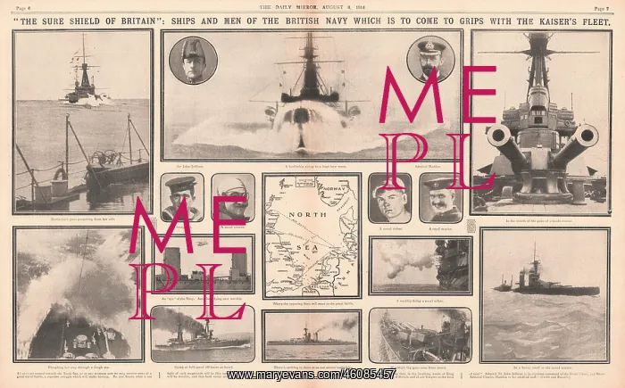 : 1914 Daily Mirror Royal Navy in action : 1914 Daily Mirror Royal Navy in action