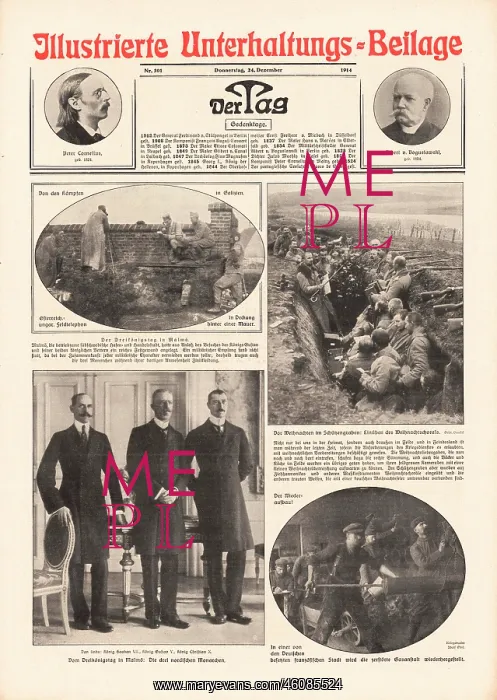 : 1914 German forces sing carols on Western Front : 1914 German forces sing carols on Western Front