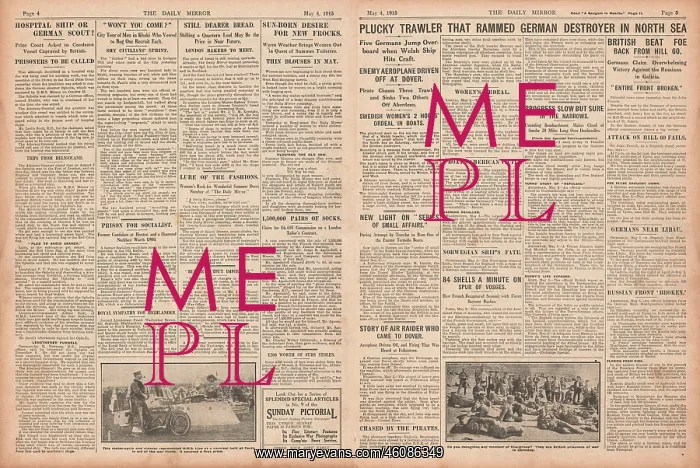 : 1915 Daily Mirror Battle for Ypres : 1915 Daily Mirror Battle for Ypres