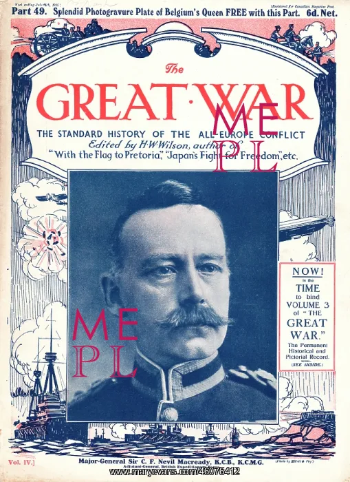 : 1915 The Great War Major General Nevil Macready : 1915 The Great War Major General Nevil Macready