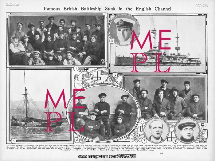 : 1915 The War Budget Sinking of HMS Formidable : 1915 The War Budget Sinking of HMS Formidable