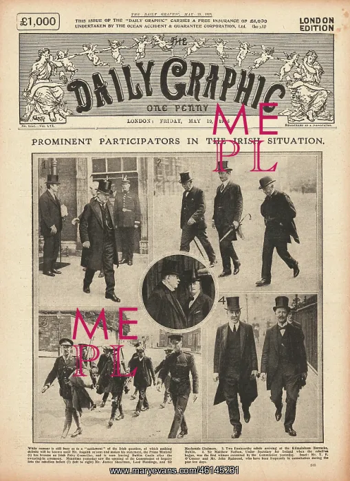 : 1916 Daily Graphic Political talks after Easter Rising : 1916 Daily Graphic Political talks after Easter Rising