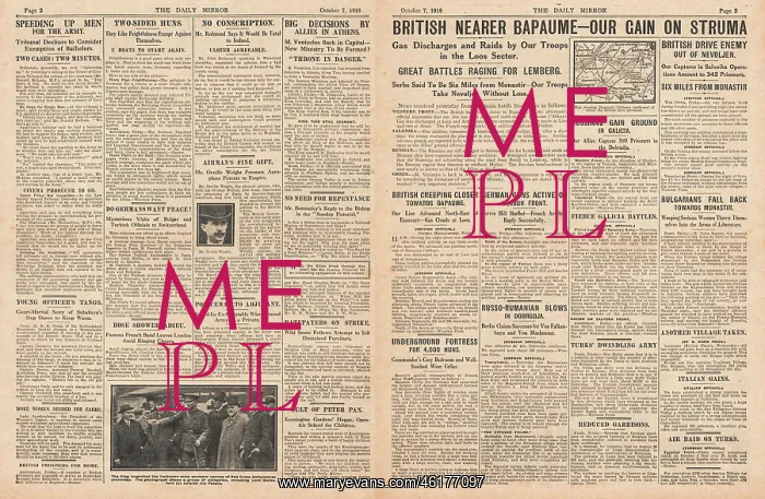 : 1916 Daily Mirror Allies Capture Combles : 1916 Daily Mirror Allies Capture Combles