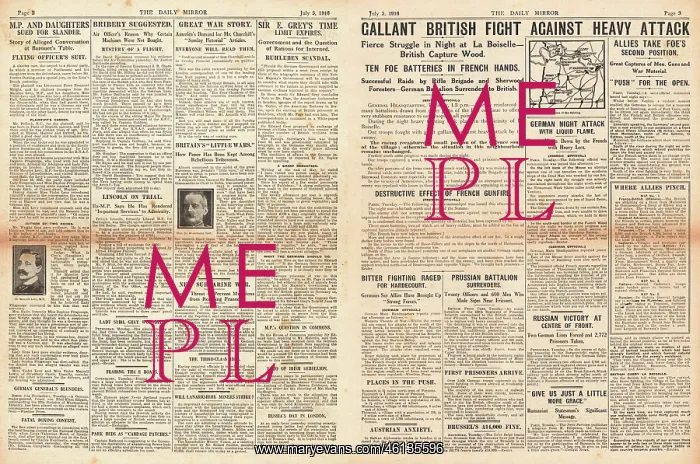 : 1916 Daily Mirror Battle of the Somme : 1916 Daily Mirror Battle of the Somme