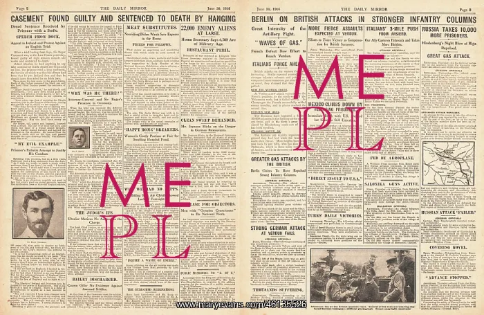 : 1916 Daily Mirror British attacking on the Western Front : 1916 Daily Mirror British attacking on the Western Front