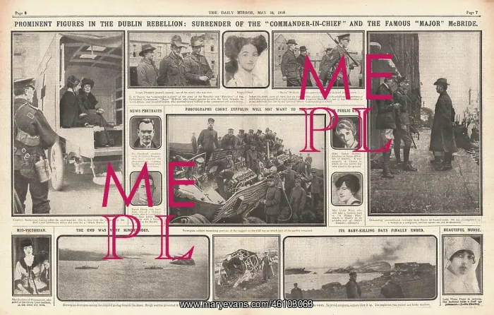 : 1916 Daily Mirror Easter Uprising : 1916 Daily Mirror Easter Uprising