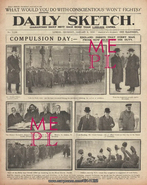  : 1916 Daily Sketch Debate on Compulsory Service Bill