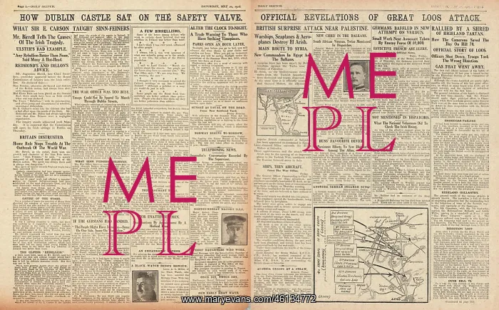 : 1916 Daily Sketch Inquiry into Irish Easter Rising : 1916 Daily Sketch Inquiry into Irish Easter Rising
