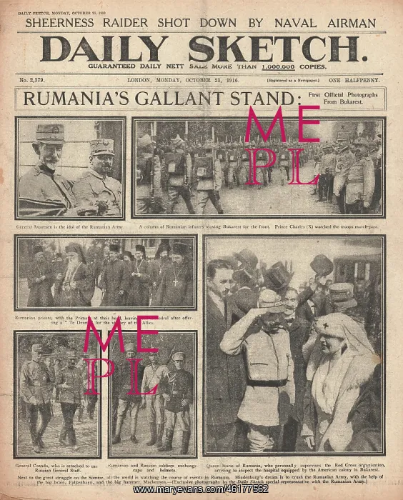 : 1916 Daily Sketch Romanian war preparations : 1916 Daily Sketch Romanian war preparations