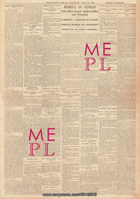 : 1916 The Glasgow Herald Easter Rising in Dublin : 1916 The Glasgow Herald Easter Rising in Dublin