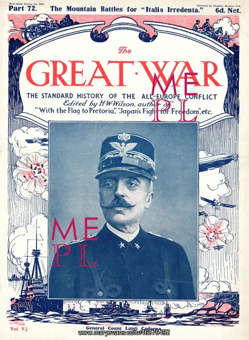  : 1916 The Great War General Count Luigi Cadorna