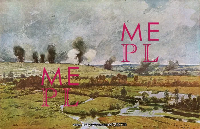 : 1916 / SOMME VALLEY SCENE : 1916 / SOMME VALLEY SCENE