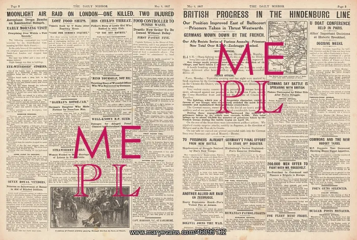  : 1917 Daily Mirror Air Raid on London