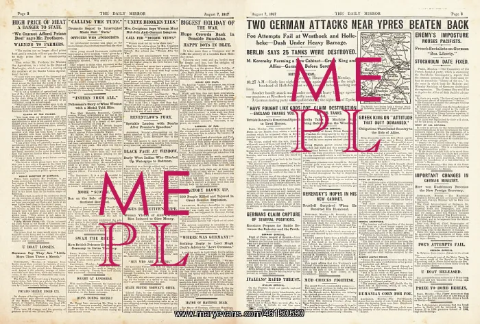 : 1917 Daily Mirror Battle of Passchendaele : 1917 Daily Mirror Battle of Passchendaele