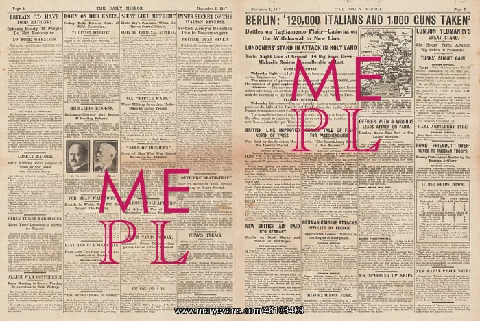 : 1917 Daily Mirror Battle on Tagliamento Plain : 1917 Daily Mirror Battle on Tagliamento Plain