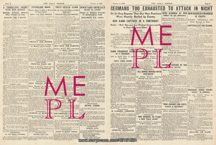 : 1917 Daily Mirror German Army Struggles to Advance : 1917 Daily Mirror German Army Struggles to Advance