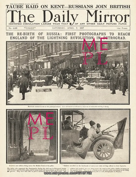 : 1917 Daily Mirror Russian Revolution : 1917 Daily Mirror Russian Revolution