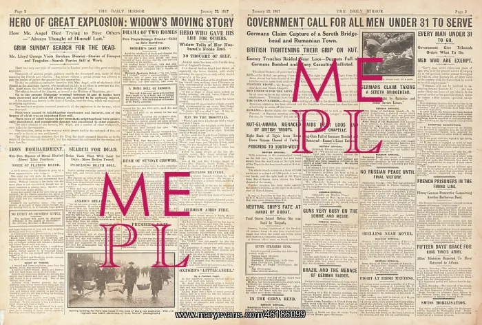 : 1917 Daily Mirror Silvertown Explosion : 1917 Daily Mirror Silvertown Explosion