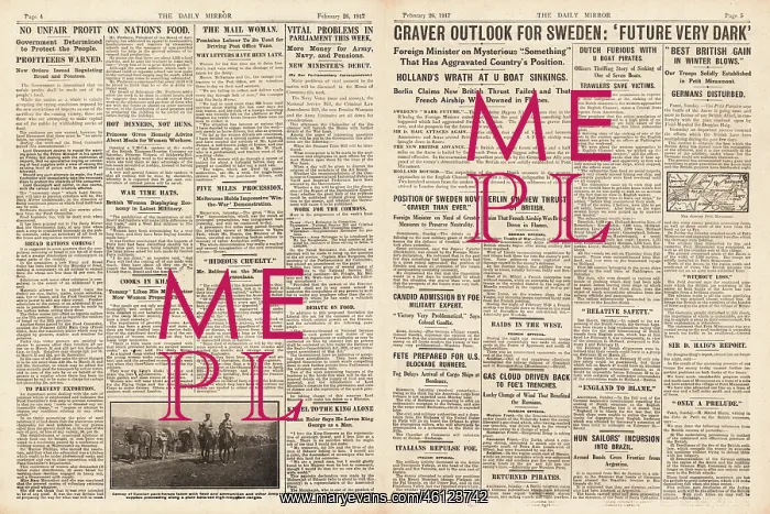 : 1917 Daily Mirror Swedish Neutrality : 1917 Daily Mirror Swedish Neutrality