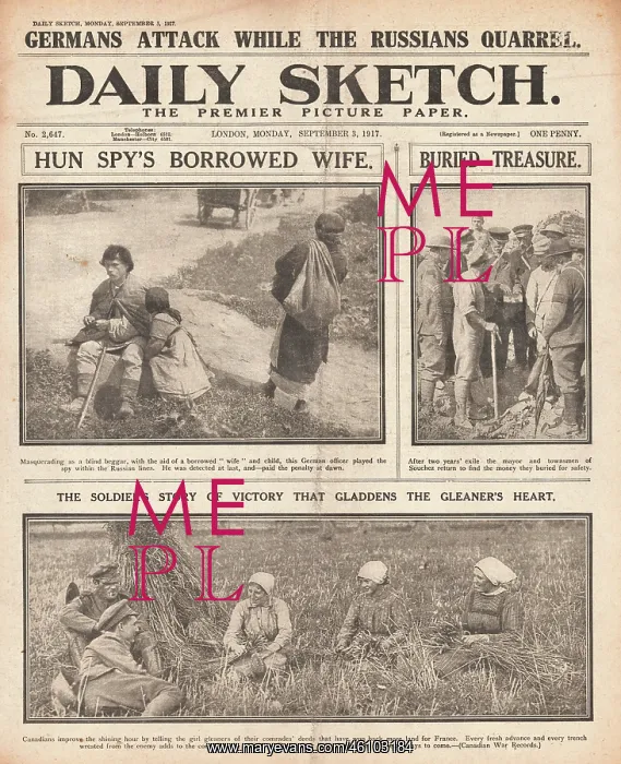 : 1917 Daily Sketch : 1917 Daily Sketch