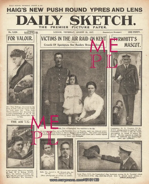 : 1917 Daily Sketch Air Raid on Kent