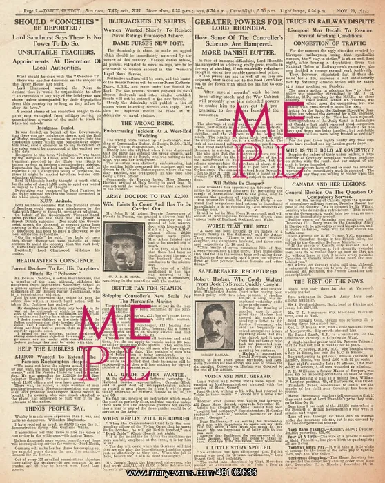 : 1917 Daily Sketch Conscientious Objector : 1917 Daily Sketch Conscientious Objector