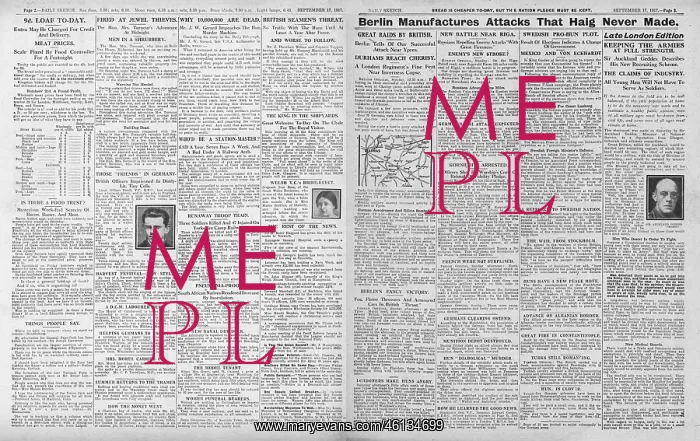 : 1917 Daily Sketch German Propaganda : 1917 Daily Sketch German Propaganda