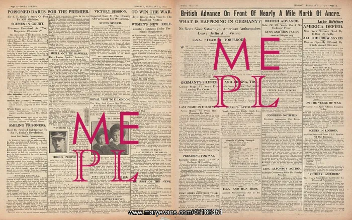 : 1917 Daily Sketch plot to poison Prime Minister : 1917 Daily Sketch plot to poison Prime Minister