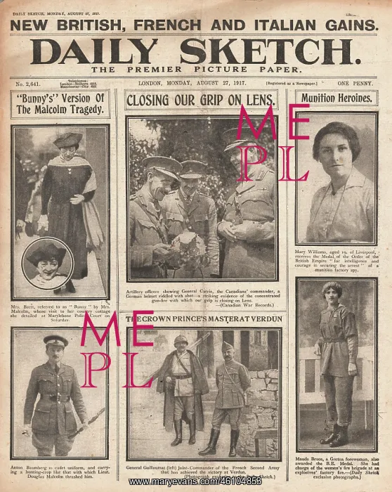 : 1917 Daily Sketch Trial of Douglas Malcolm : 1917 Daily Sketch Trial of Douglas Malcolm
