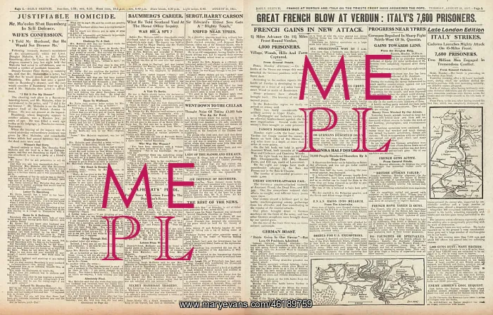 : 1917 Daily Sketch Trial of Douglas Malcolm : 1917 Daily Sketch Trial of Douglas Malcolm