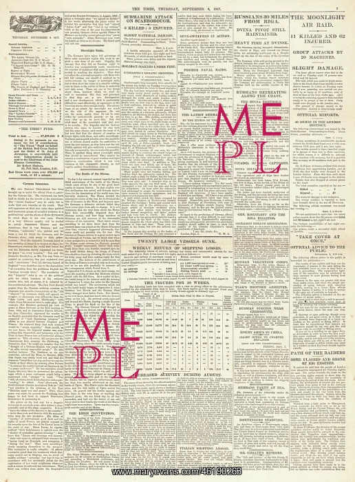 : 1917 The Times Riga Captured by German Army : 1917 The Times Riga Captured by German Army