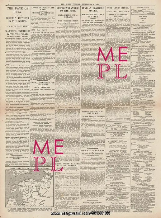: 1917 The Times Ruga Captured by German Army : 1917 The Times Ruga Captured by German Army