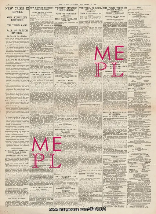 : 1917 The Times Trial of Douglas Malcolm : 1917 The Times Trial of Douglas Malcolm