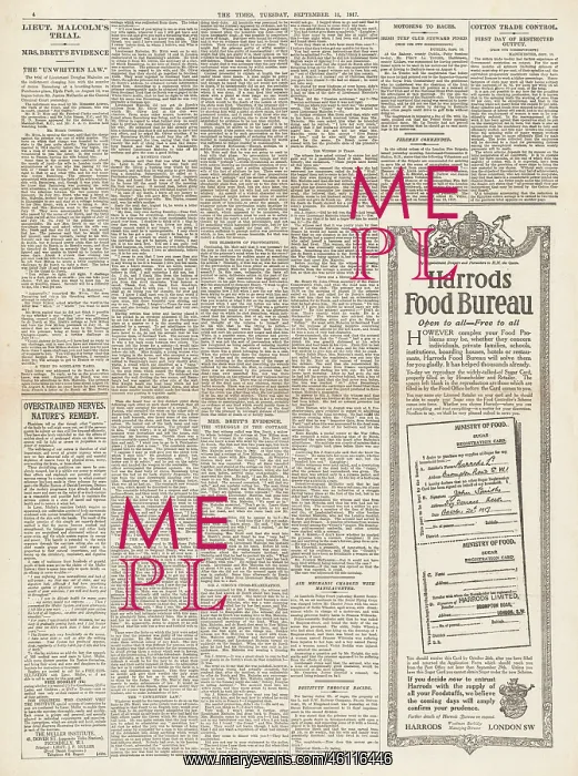 : 1917 The Times Trial of Douglas Malcolm : 1917 The Times Trial of Douglas Malcolm