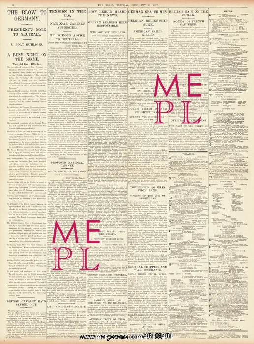 : 1917 Times U-Boat Mennace : 1917 Times U-Boat Mennace