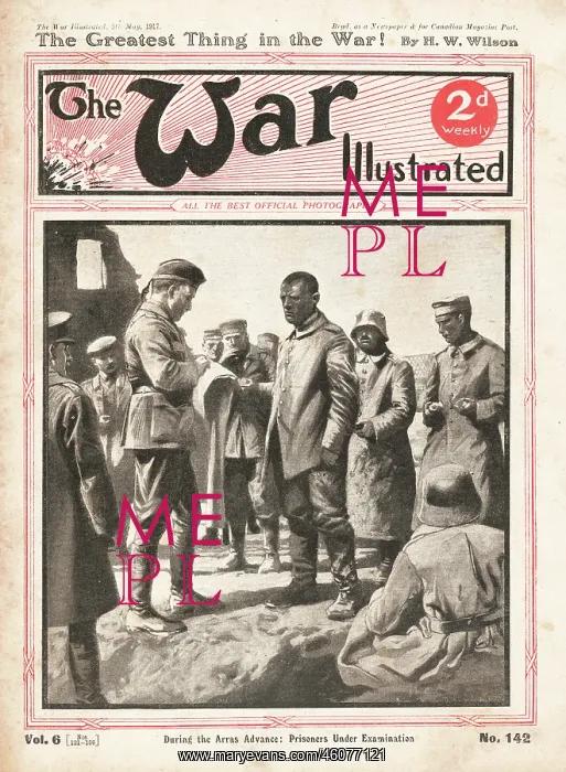 : 1917 War Illustrated German Prisoners at Arras : 1917 War Illustrated German Prisoners at Arras