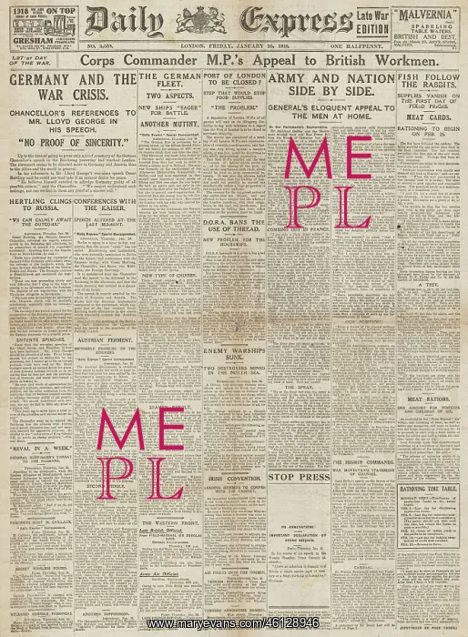 : 1918 Daily Express Manpower Bill passed : 1918 Daily Express Manpower Bill passed