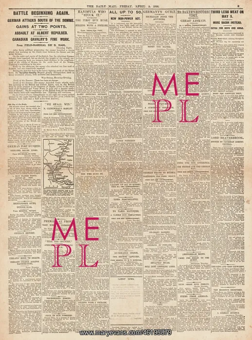 : 1918 Daily Mail Spring Offensive : 1918 Daily Mail Spring Offensive