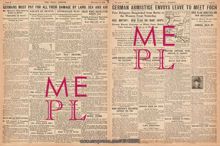 : 1918 Daily Mirror Peace terms for Germany : 1918 Daily Mirror Peace terms for Germany