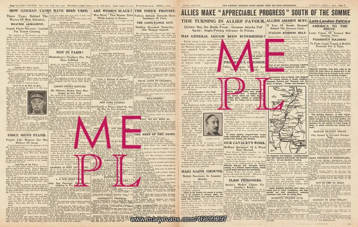 : 1918 Daily Sketch German Spring Offensive : 1918 Daily Sketch German Spring Offensive