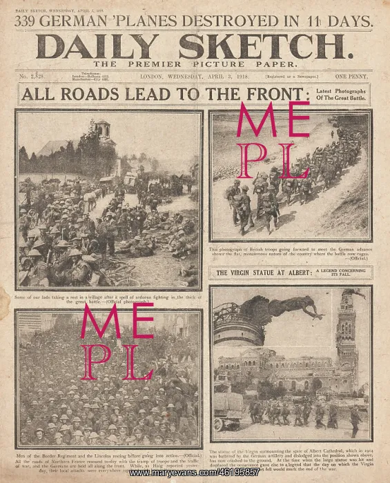 : 1918 Daily Sketch Spring Offensive : 1918 Daily Sketch Spring Offensive