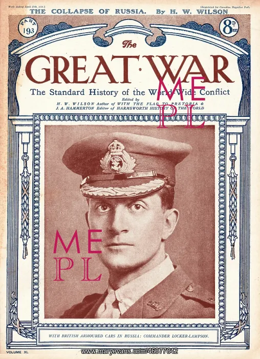 : 1918 The Great War Oliver Locker-Lampson : 1918 The Great War Oliver Locker-Lampson