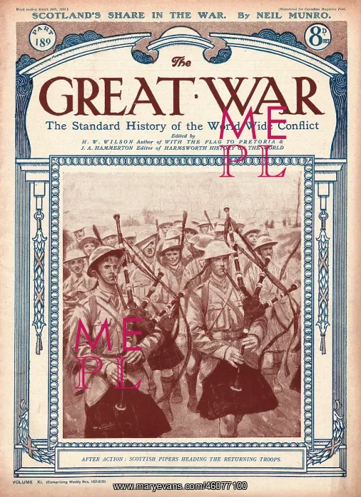 : 1918 The Great War Scottish troops return from the Front : 1918 The Great War Scottish troops return from the Front