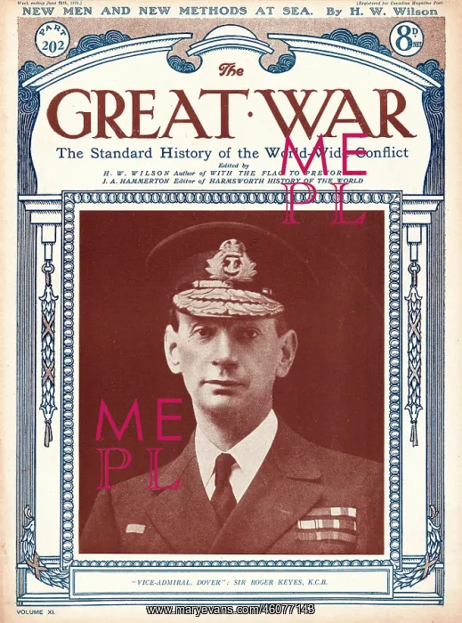 : 1918 The Great War Vice Admiral Sir Roger Keyes : 1918 The Great War Vice Admiral Sir Roger Keyes
